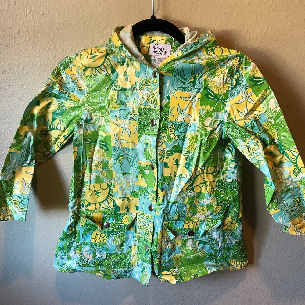 Vintage Lilly Pulitzer Girls Rain Coat